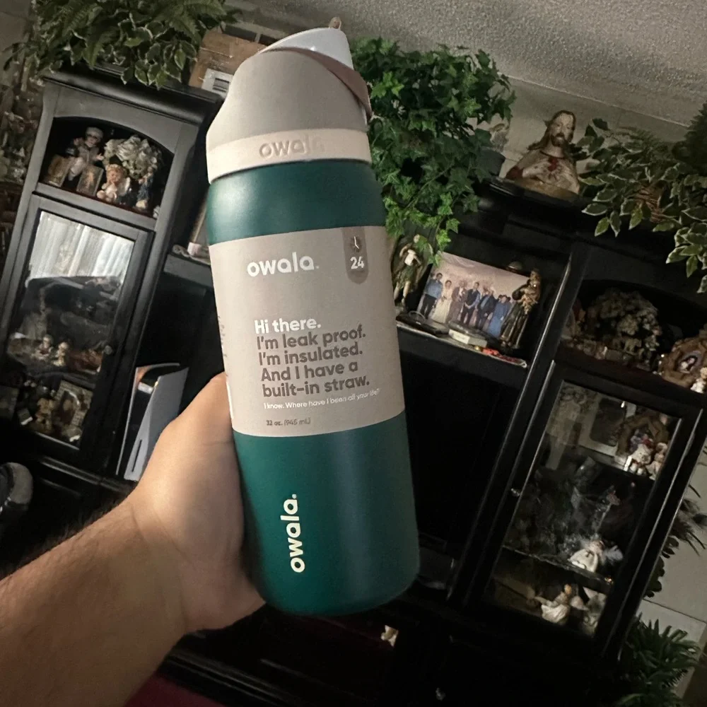 Owala Freesip  32oz Water Bottle Whole Foods Exclusive Serene Evergreen - Picture 2 of 7